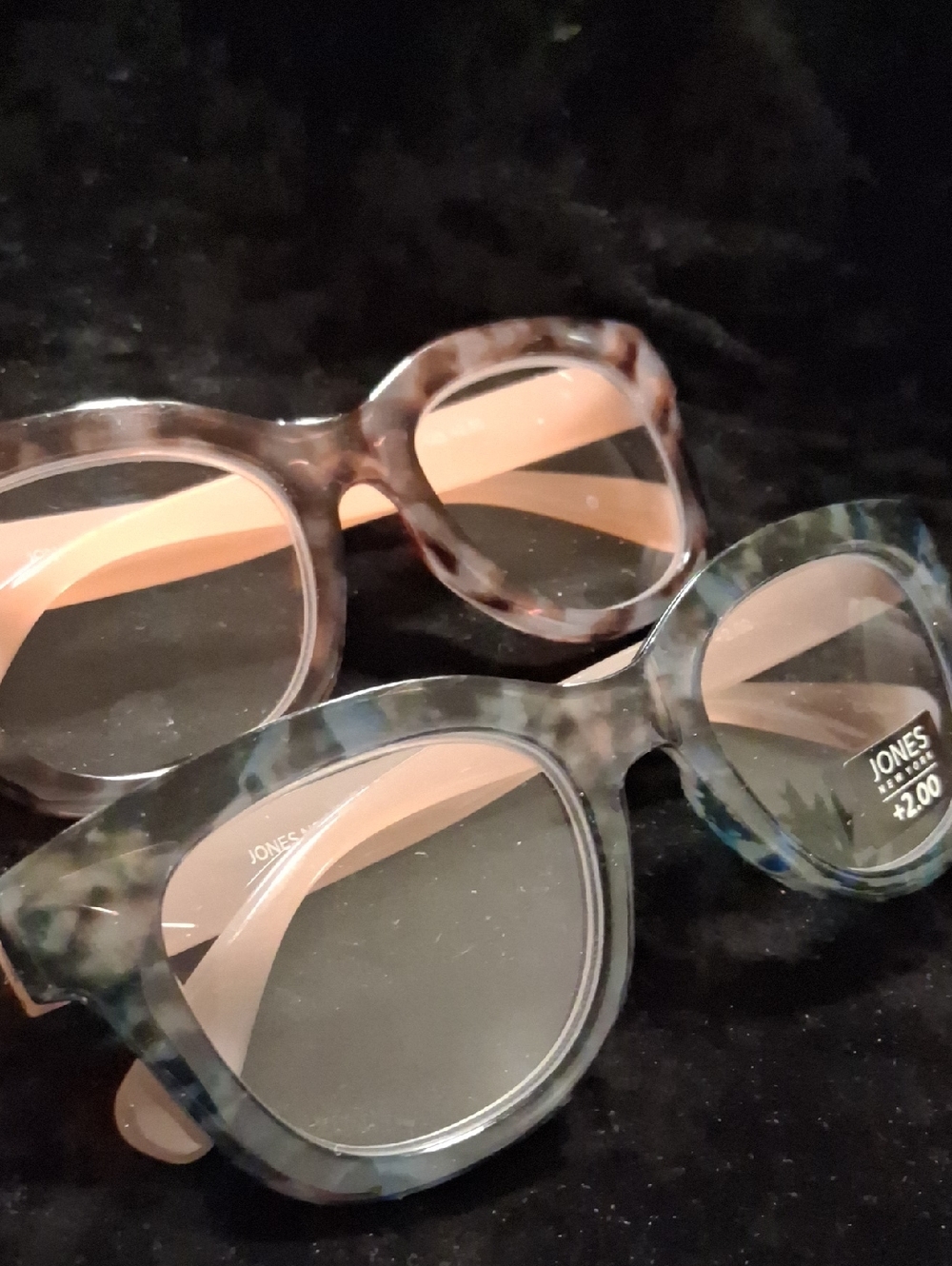 Jones New York Blue Tortoiseshell Reading Glasses +2.00